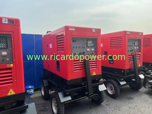 20KW Portable Diesel Welding Generator Set 400A 40V 0.8-15mm Thickness